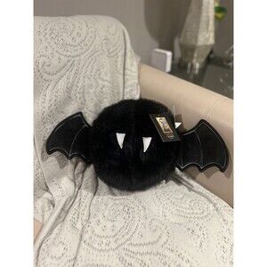 Cynthia Rowley Curious Black Vampire Bat Pillow